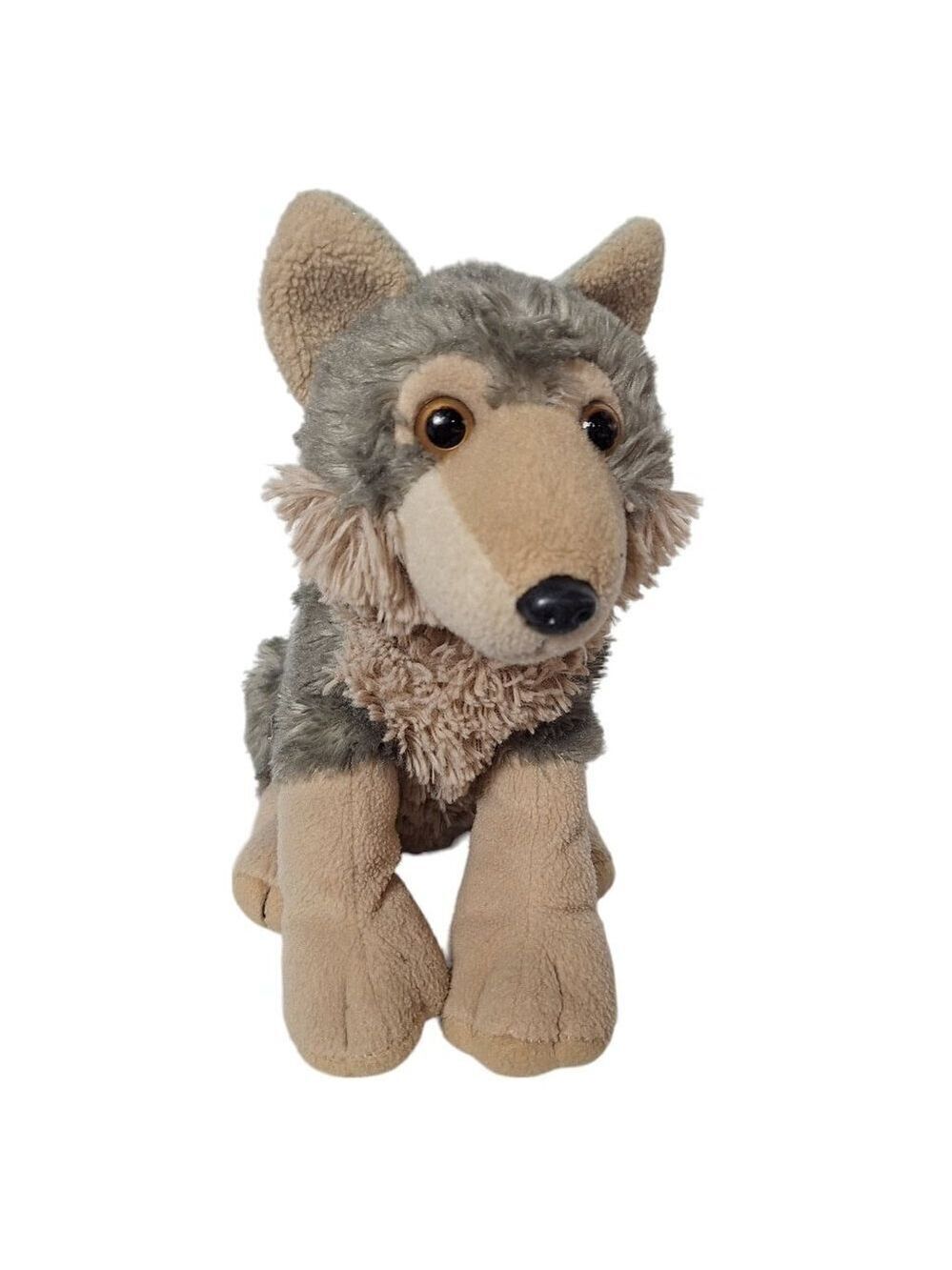 Wild Republic Wolf Plush Brown Gray 11 Inch